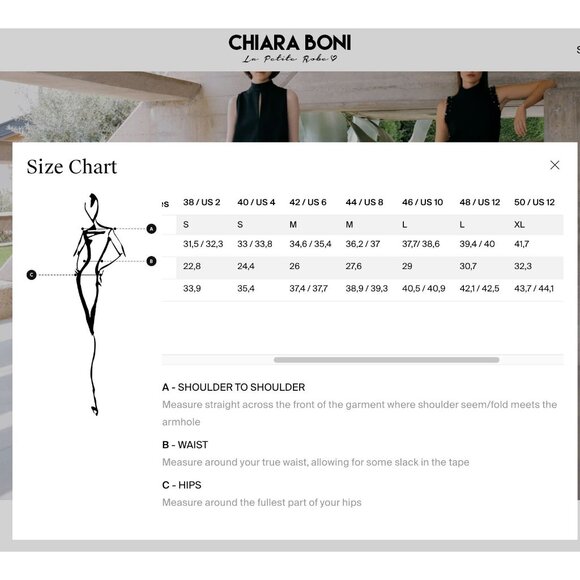 Chiara Boni La Petite Robe Ruched Front Slit Mermaid Gown Black 50 US 12 - Picture 16 of 16